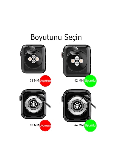 360 Derece Ekran Koruyucusu İos Watch Uyumlu  İle Uyumlu  42-44-45mm 4/5/6 Serisi3