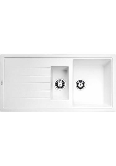 Atlante Granit Eviye 1.5 Gözlü Beyaz