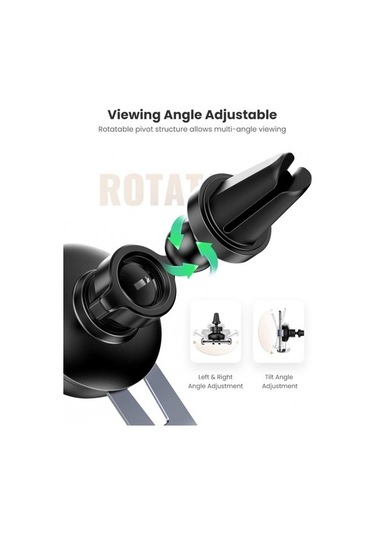 Joyhub Araç Telefonu Montajı Araç Havalandırması Yerçekimi Montajı İphone Galaxy Redmi Huawei İle Uyumlu Uzay Grisi Vantuzlu 353cj3