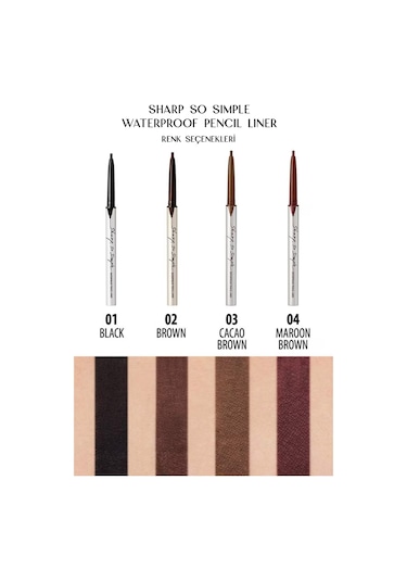 Clio Sharp So Simple Waterproof Pencil Liner 02 Brown