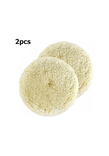 2 Adet Parlatma Pedleri Doğal Yün Parlatma Pedi Kiti E21470-6