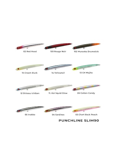 Apia Punch Line Slim 90s 90mm 12gr Sinking Maket Balık 06 Cotton Candy