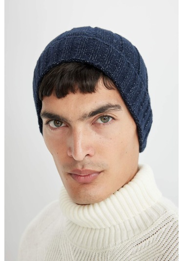 Defacto Erkek Fitilli Basic Düz Örme Bere C7139AX24WNNV213