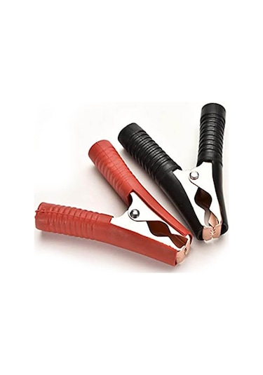 Timsah Ağzı Kıskaç . Maşa - Siyah ve Kırmızı 2 Li Set - 75Mm 30A