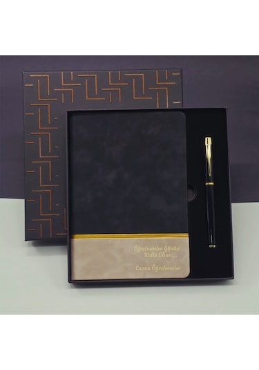 Büro Ev Ofis Hediyesi İçin Öğretmenler Günü Defter Kalem Seti