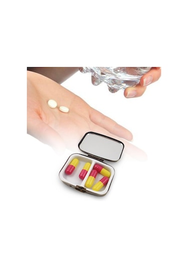 Suntek Cep Çanta Hap Kutusu, Hap Kutusu, Taşınabilir Vintage Diğer