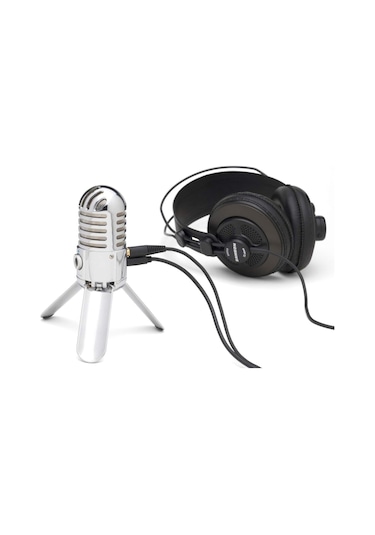Meteor Mic Usb Mikrofon, Taşınabilir Stüdyo Kondansatör Mikrofonu, Chrome