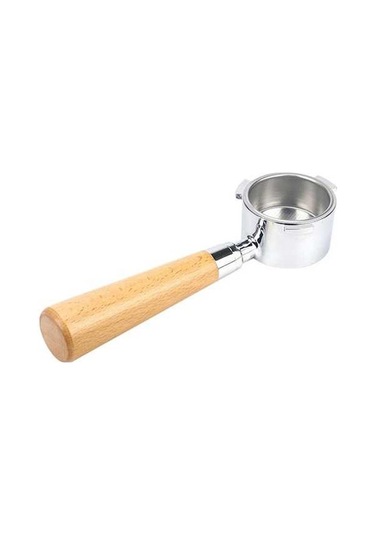 Novahub Profesyonel Kahve Filtresi - 3 Kulaklı Ahşap Çinko Alaşımlı - 75x232x47mm Koyu Renk