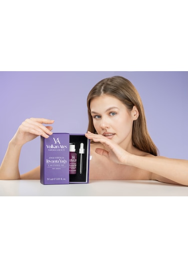 Volkan Ates Natural & Beauty Lavandula Angustifolia Saf Lavanta Yağı Cam Damlalıklı 50 ML