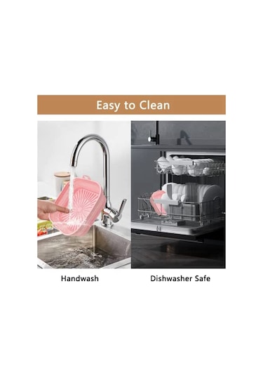 Air Fryer Silikon Kaplamalar, Kare Tekrar Kullanılabilir Air Fryer Kaplamalar Katlanabilir Pembe&gri Gri - Pembe