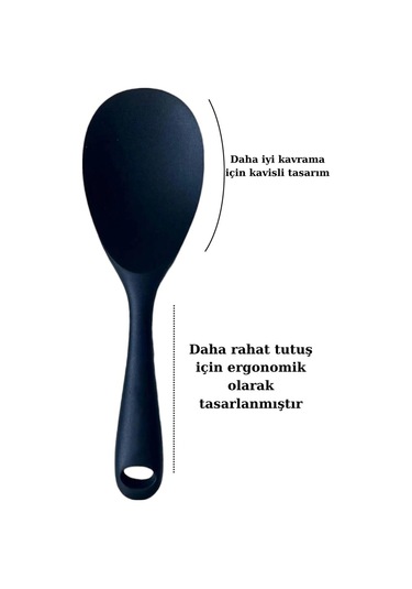 Silikon Pilav Kaşığı,yanmaz Yapışmaz Pilav Kaşığı,ısıya Dayanıklı