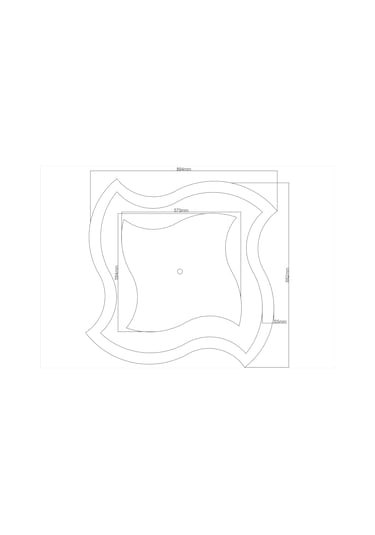 Motifpiyer Lamba Tavan Göbeği Düz4k-model-es-kose-kare-90cm-dış-çitalı