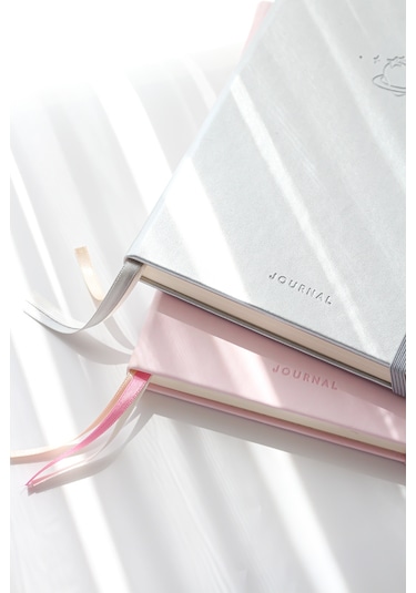 A5 Bullet Journal Noktalı Defter 140 Gr. 80 Yaprak Silver Glow Metalik