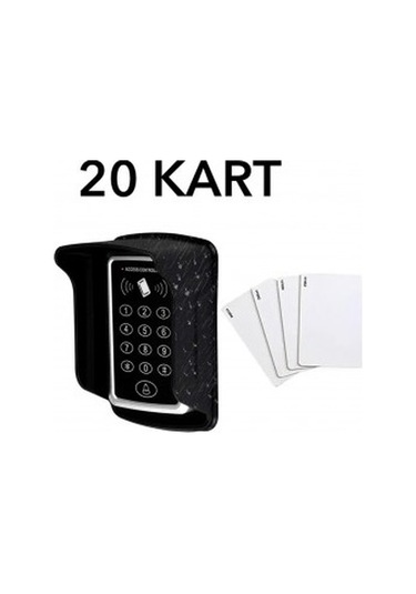 Vk-100 Rfıd Şifreli Kapı Kilidi + Koruyucu Kapak + 20 Adet Proximity Manyetik Kart
