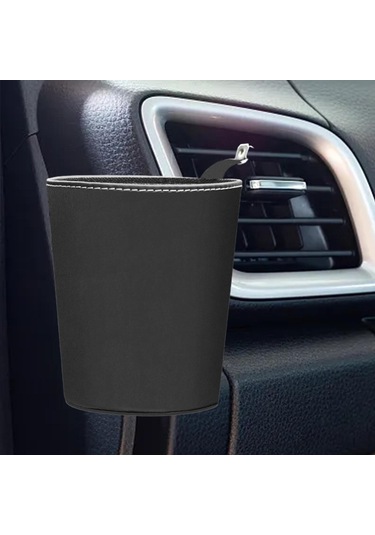 Homyl Araba Çöp Kutusu Dayanıklı İç Aksesuar Çok Siyah Siyah