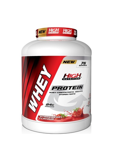 Whey Protein Tozu 2280 Gr Çilek Aromalı Protein Tozu 24 Gram Protein 76 Servis