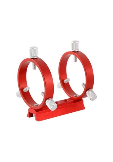 68mm Kılavuz Yüzük Seti Üç Nokta Astronomik Kılavuz Yüzük 1pcs Plaka 2pcs Halka 8pcs Vidalar Kırmızı Renk