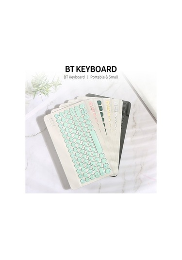 Dancemonkey Kablosuz Bluetooth 3.0 Klavye - 30 Gün Pil, Sessiz Tuşlar, Siyah Optik Optik