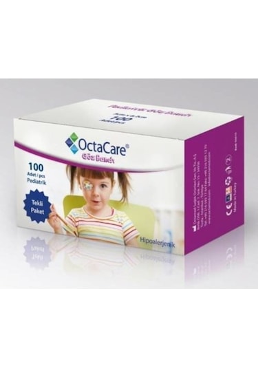 Octacare Pediatrik Kız Çocuk Göz Kapama Pedi 5 CM x 6.2 CM