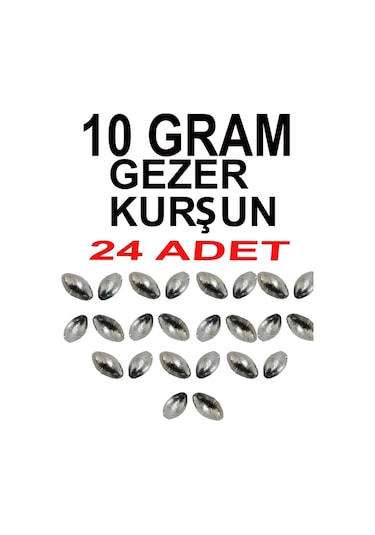 10 Gram Gezer Kurşun 24 Adet