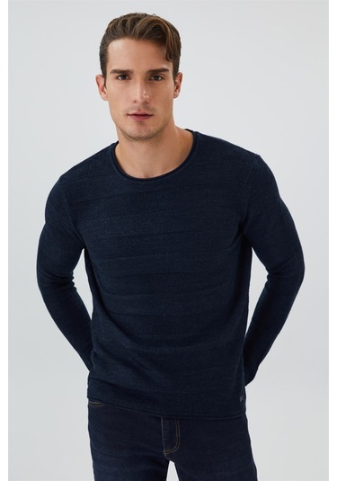 Lee Cooper Holden Erkek O Yaka Kazak Lacivert-15461 Lacivert