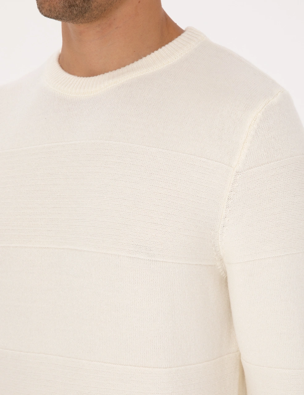 Pierre Cardin Erkek Ekru Kazak /triko 50315713-vr019 Ekru