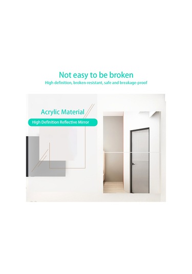 Maiyame Hexagon Akrilik Ev Dekoru Yalıtkan Yansıtıcı Ayna, 30x30 Cm Otomatik Yapıştırmalı Duvar Paneli, Su Geçirmez Ev Dekorasyon Aleti Diğer