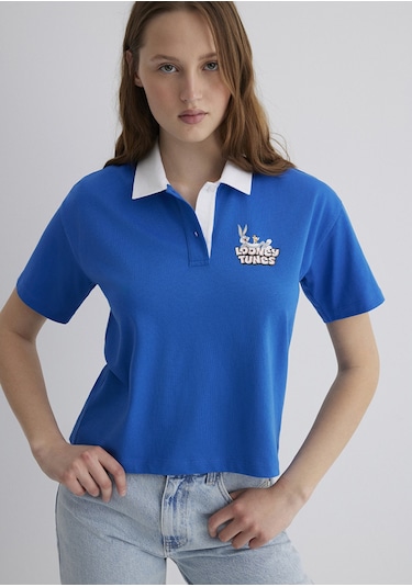 Mavi - Bugs Bunny Baskılı Lacivert Tişört 1613355-81330 Lacivert