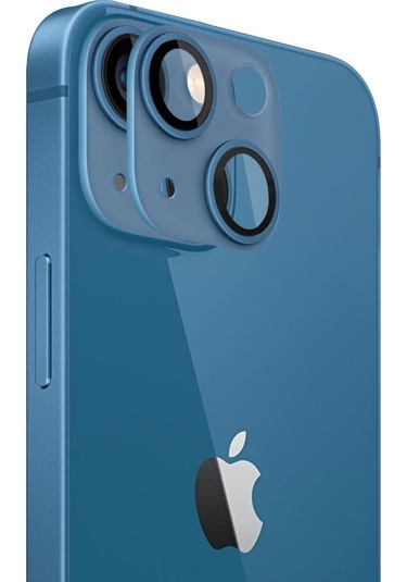 İphone 13 Kamera Lens Koruma Camı V2 Mavi