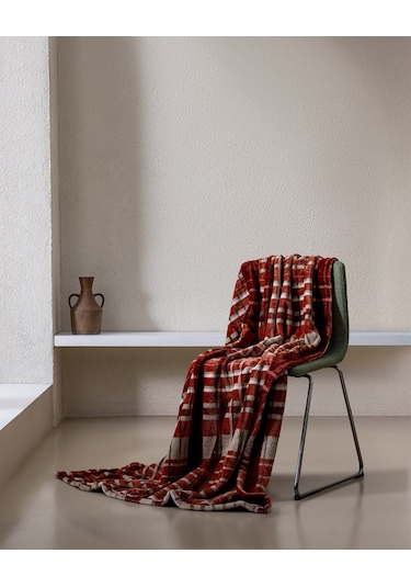 Fravonne Welsoft Baskılı Tv Battaniye - Kahverengi 8684427292167 Toprak