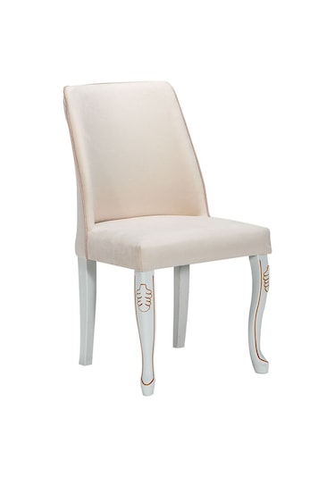 Modalife Hürrem Salon Yemek Mutfak Sandalyesi Krem
