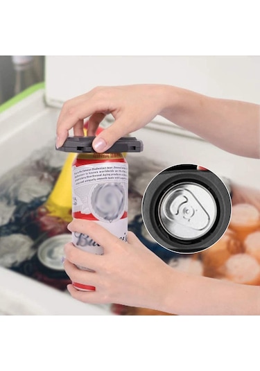 Springsun Pratik Abs Kutu Açacağı - Keskin Olmayan Kenar, Kolay Kullanım, Ev & Dış Mekan İçin Koyu Gri