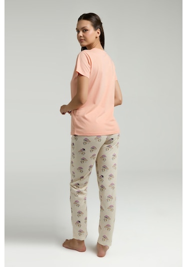Rolypoly Kadın Turuncu Pijama Takımı Rp3585-s-v1 Turuncu
