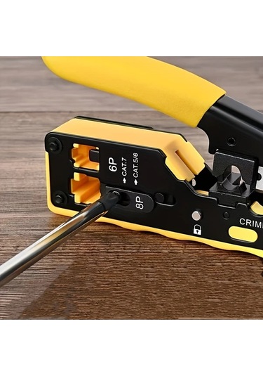 Xuweiwei Ethernet Cat8 7 6a 6 5e Ve Rj11 12 Telefon Bağlantıları İçin Metal Modüler Bağlantı Klemi Ağ Pensesi