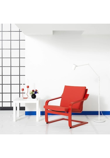 Ikea Kırmızı Rahat Berjer Koltuk - Sallanan Koltuk İskeleti