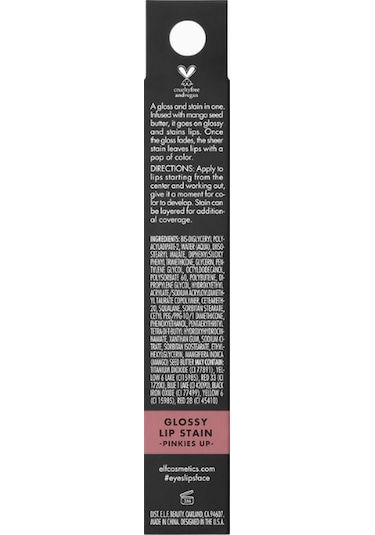 E.l.f. Glossy Lip Stain Uzun Ömürlü Parlak Ruj Rujlar Pinkies Up 3