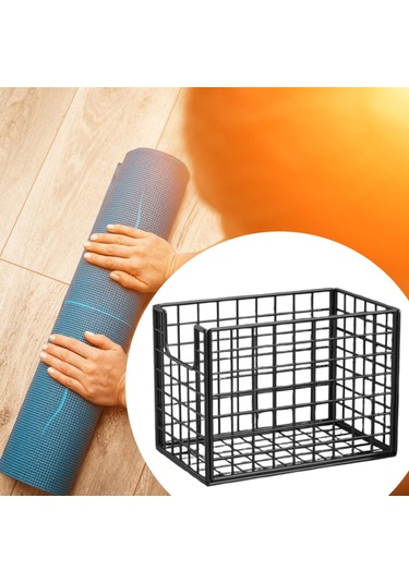 Suntek Yoga Matı Saklama Sepeti Banyo Yurt Odası İçin Sağlam Siyah
