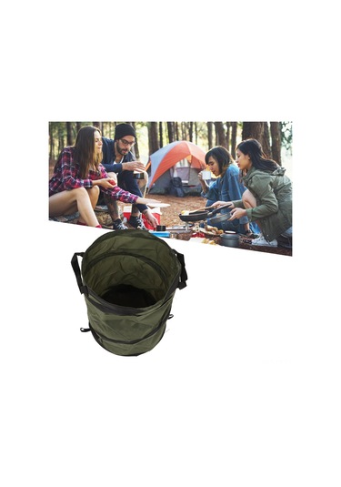 Yunboo Kamp, Piknik, Barbekü İçin Taşınabilir Katlanabilir Çöp Kutusu - Oxford Kumaş, Spiral Çelik Çember, Dayanıklı Ve Kolay Döküm Diğer