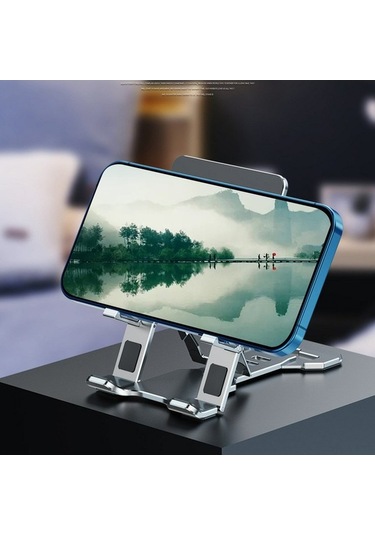 Novahub Pratik Katlanabilir T612 Telefon Ve Tablet Desteği - Gümüş Renk, Hafif Ve Şık