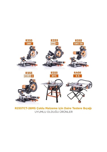 Evolution R255tct-28ms Çoklu Malzeme İçin Daire Testere Bıçağı, 255mm