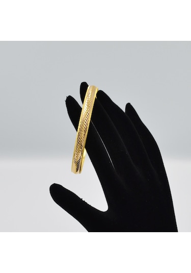 Maxigold KuyumculukGold 6 G 22 Ayar Dalga Desen Bilezik