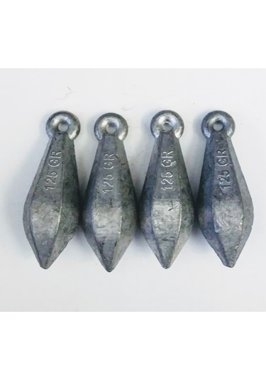 Olta Kurşunu 125 Gram Piramit 4 Adet