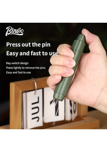 Dashanshop Bıncoo Beyaz Manyetik Paslanmaz Çelik Kahve Tozu İğnesi - Espresso Karıştırma Ve Düzleştirme Aleti Beyaz