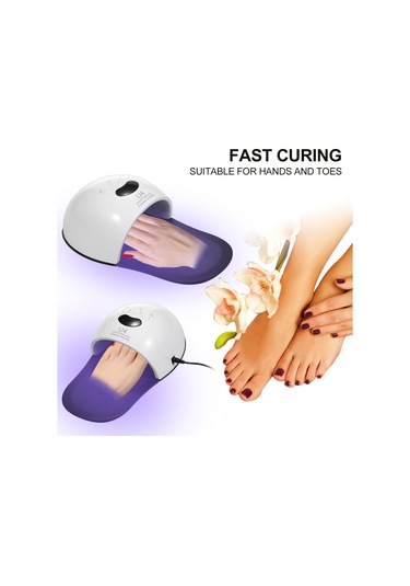 Shineyee Taşınabilir Uv Tırnak Lambası Tırnak Kurutma Makinesi Led Ekran 3 Zamanlayıcı Tırnaklar Ayak Parmakları İçin Hızlı Kuru-421