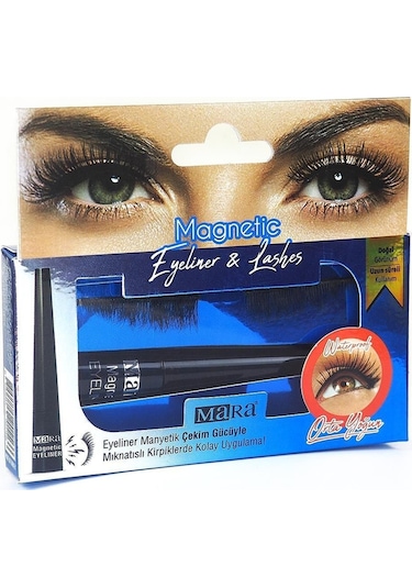 Mara Mıknatıslı Eyelıner& Kırpık Orta Yogun / Magnetic Eyelashes&eyelıner Medıum Intense