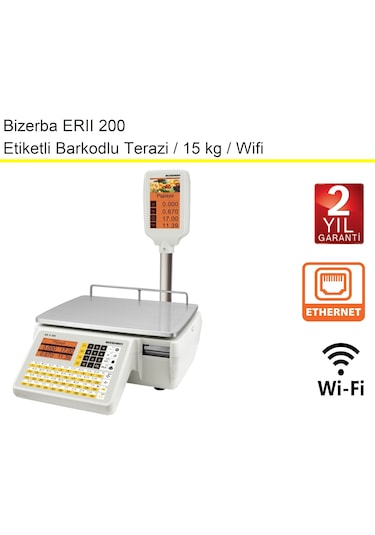 Bizerba Erıı 200 Etiketli Barkodlu Terazi 15 Kg