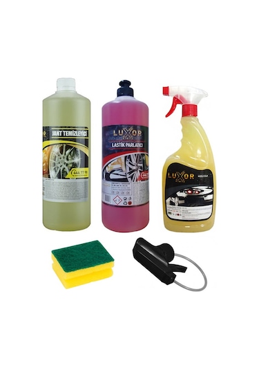 Lastik Parlatıcı Jant Temizleyici Hızlı Cila 1 L x 3 Adet Set