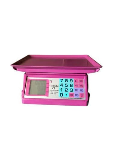 Yeni Renkli Elektronik Dijital Manav Market Pazarcı Mutfak Terazisi 40 Kg Kapasite 2 Gr Hassasiyet Renkli