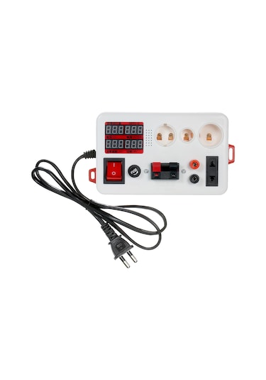 Xiyyadms Led Lamba Test Cihazı: Gerilim, Akım, Güç Ve Pf Ölçer - Çift Klemeli, Yüksek Hassasiyetli, Avrupa Standartı 90-265v, 0-400w Kırmızı Ve Beyaz