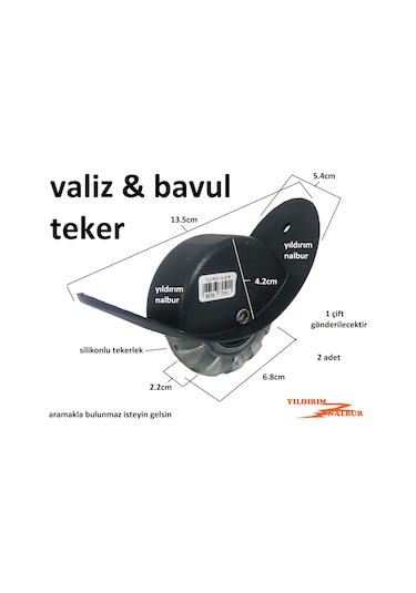 Çanta Tekeri Teker Bavul 2 Adet Fiyatı Silikon Tekerlek Gömme Mod
